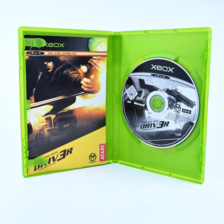 Driver 3 - Driv3r - Original Xbox Game + Manual - PAL - MINT DISC!
