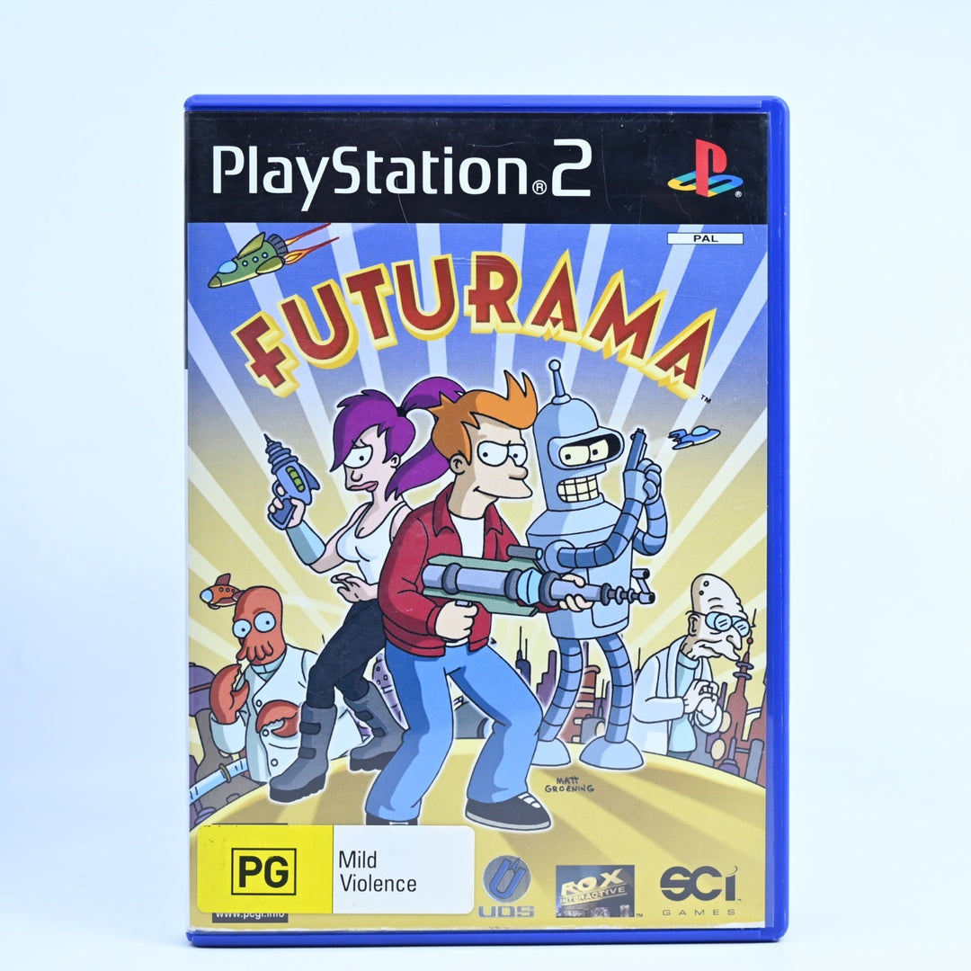 Futurama - Sony Playstation 2 / PS2 Game + Manual - PAL