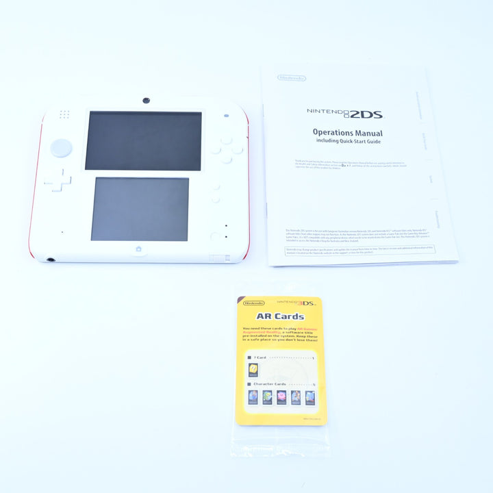 UNUSED! White + Red Mario Kart 7 Nintendo 2DS Boxed Console - AUS PAL