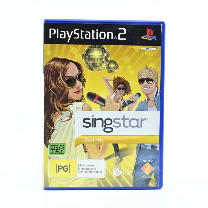 SingStar Chart Hits - Sony Playstation 2 / PS2 Game + Manual - PAL - MINT DISC!