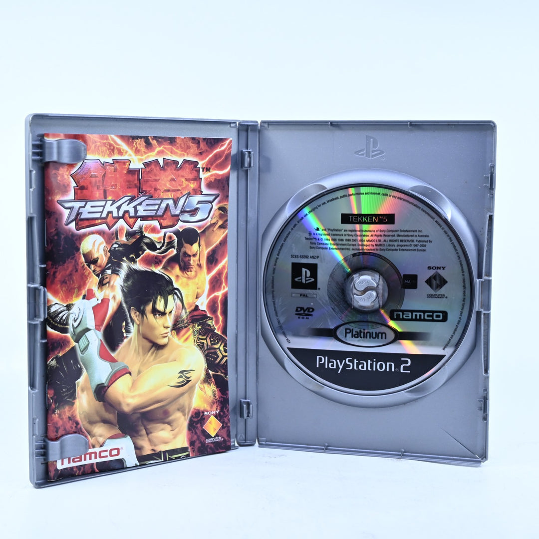 Tekken 5 - Sony Playstation 2 / PS2 Game + Manual - PAL - MINT DISC!