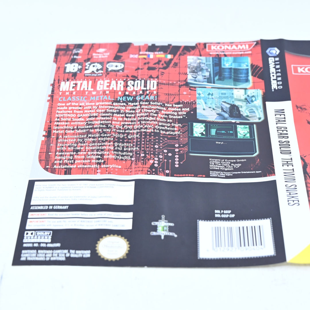 Metal Gear Solid: The Twin Snakes - Nintendo Gamecube Game + Manual - PAL