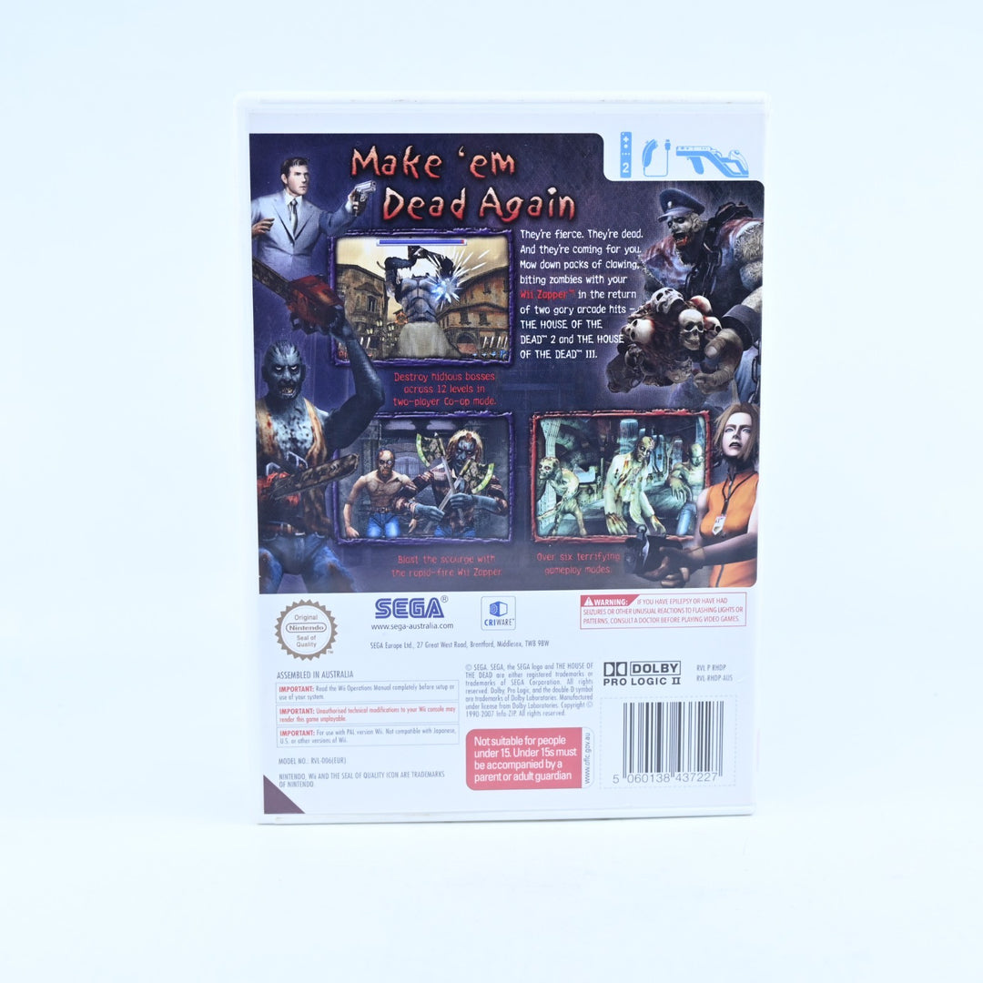 The House of the Dead 2 & 3 - Nintendo Wii Game - No Manual - PAL