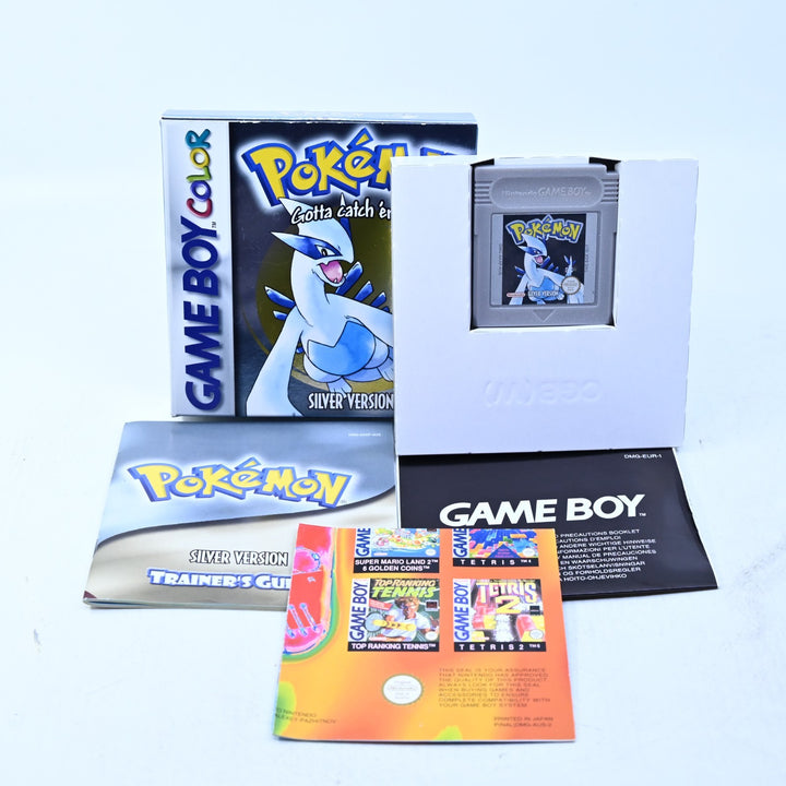 Pokemon Silver Version - Nintendo Gameboy Color Boxed Game - PAL - NEW BATTERY!