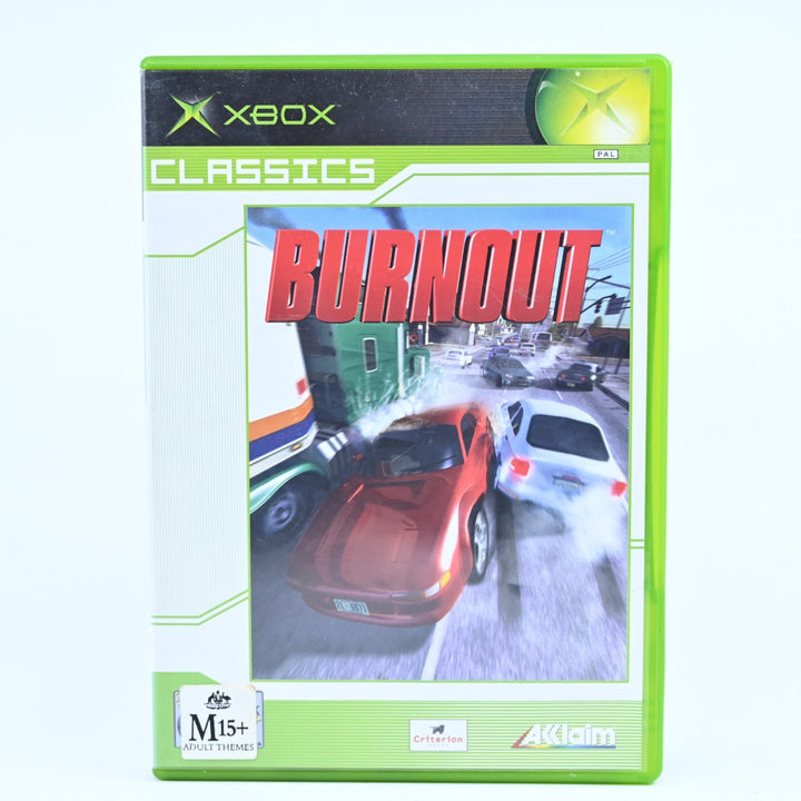 Burnout - Original Xbox Game + Manual - PAL - MINT DISC!