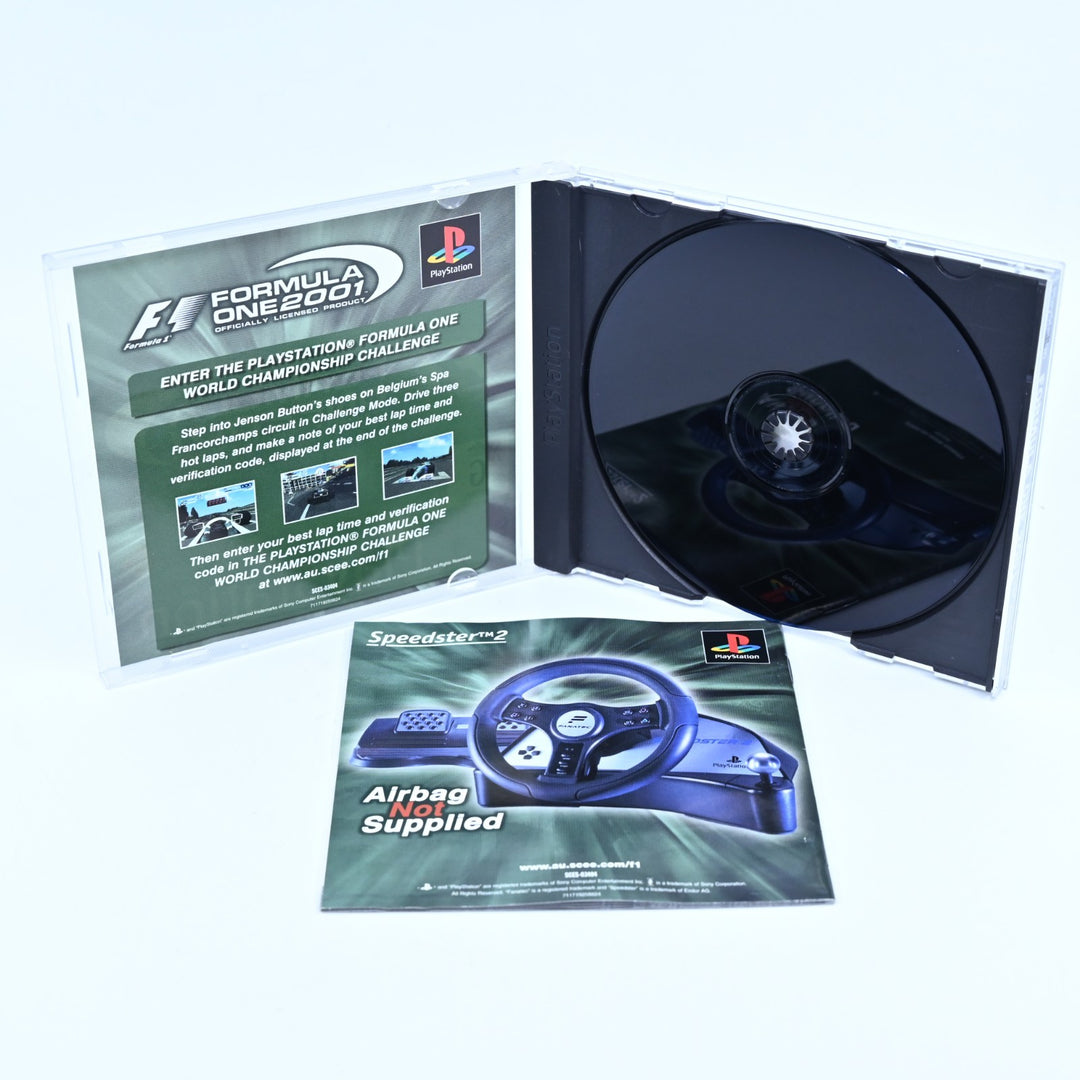 Formula One 2001 - Sony Playstation 1 / PS1 Game + Manual - PAL - MINT DISC!