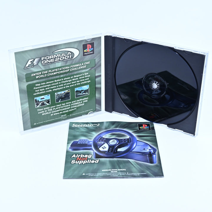 Formula One 2001 - Sony Playstation 1 / PS1 Game + Manual - PAL - MINT DISC!