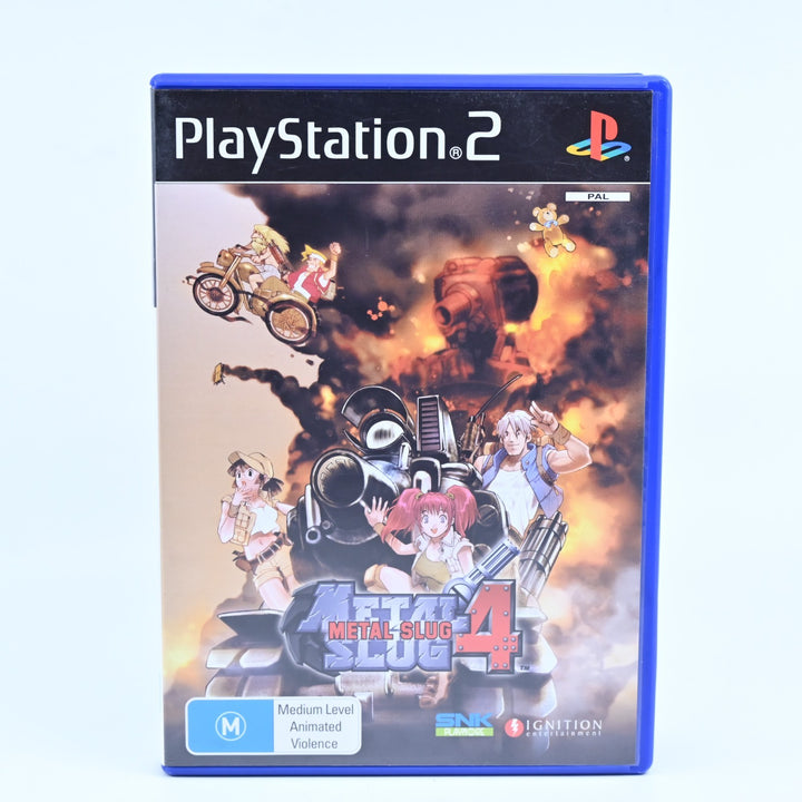 Metal Slug 4 - Sony Playstation 2 / PS2 Game + Manual - PAL - NM DISC!