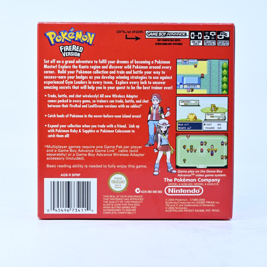 Pokemon FireRed Version - Nintendo Gameboy Advance / GBA Boxed Game - AUS PAL