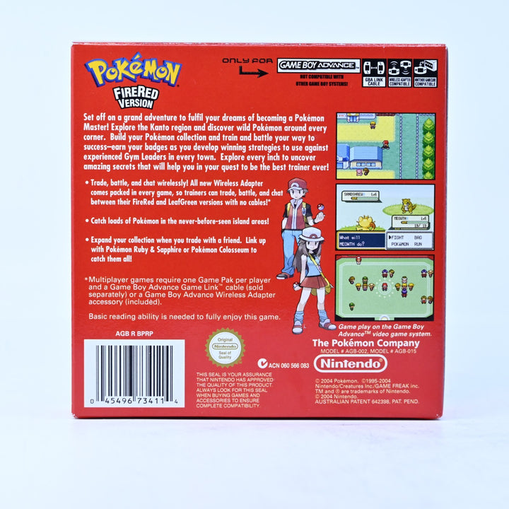 Pokemon FireRed Version - Nintendo Gameboy Advance / GBA Boxed Game - AUS PAL