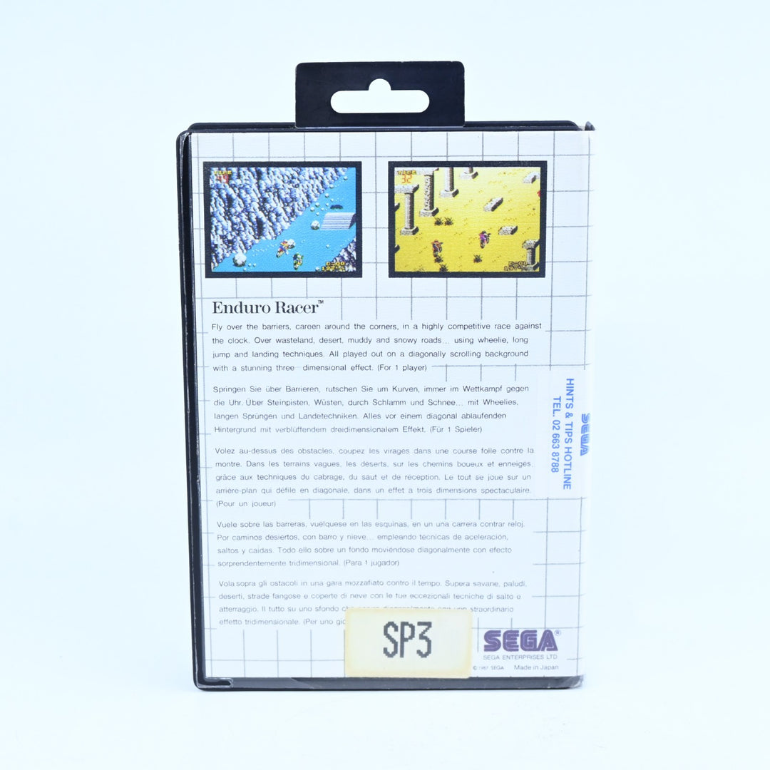Enduro Racer - Sega Master System Game + Manual - PAL - FREE POST!