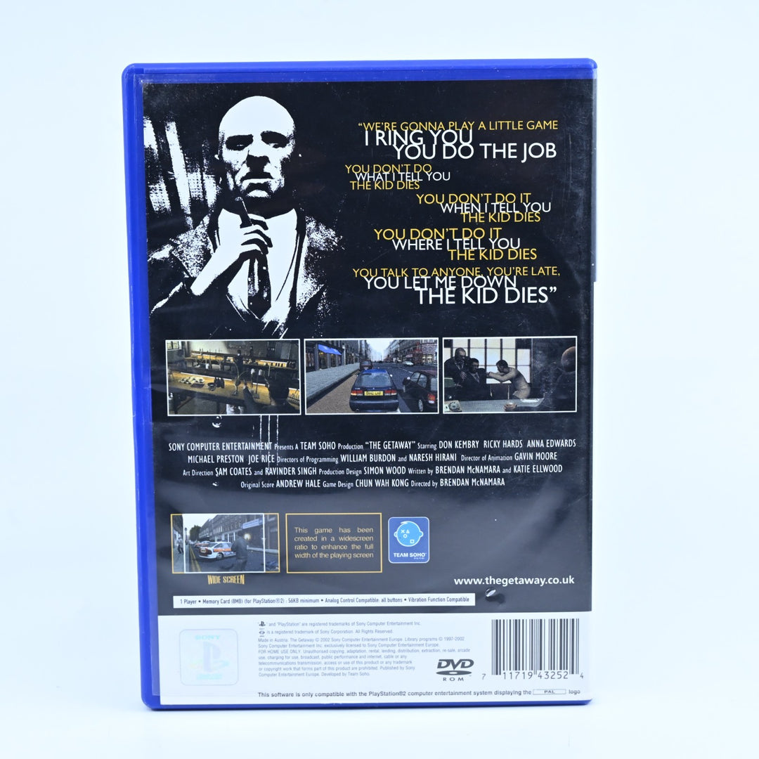 The Getaway - Sony Playstation 2 / PS2 Game + Manual - PAL - MINT DISC!