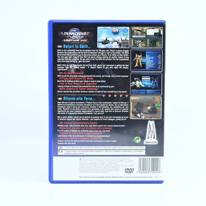 Armored Core 2 Another Age - Sony Playstation 2 / PS2 Game + Manual - MINT DISC!