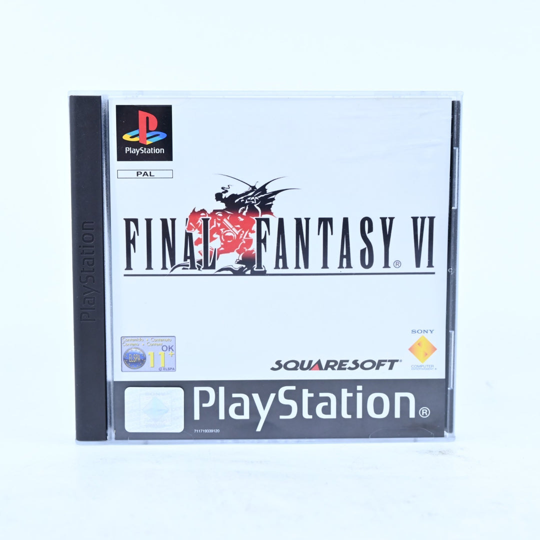 Final Fantasy VI - Sony Playstation 1 / PS1 Game + Manual - PAL - MINT DISC!