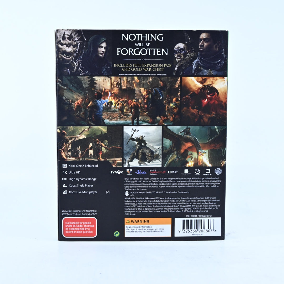 Middle-Earth: Shadow of War Gold Edition - Xbox One Game - PAL - FREE POST!