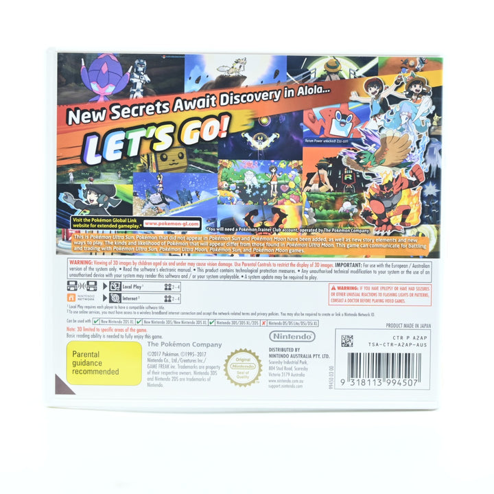 Pokemon Ultra Sun - Nintendo 3DS Game - PAL - FREE POST