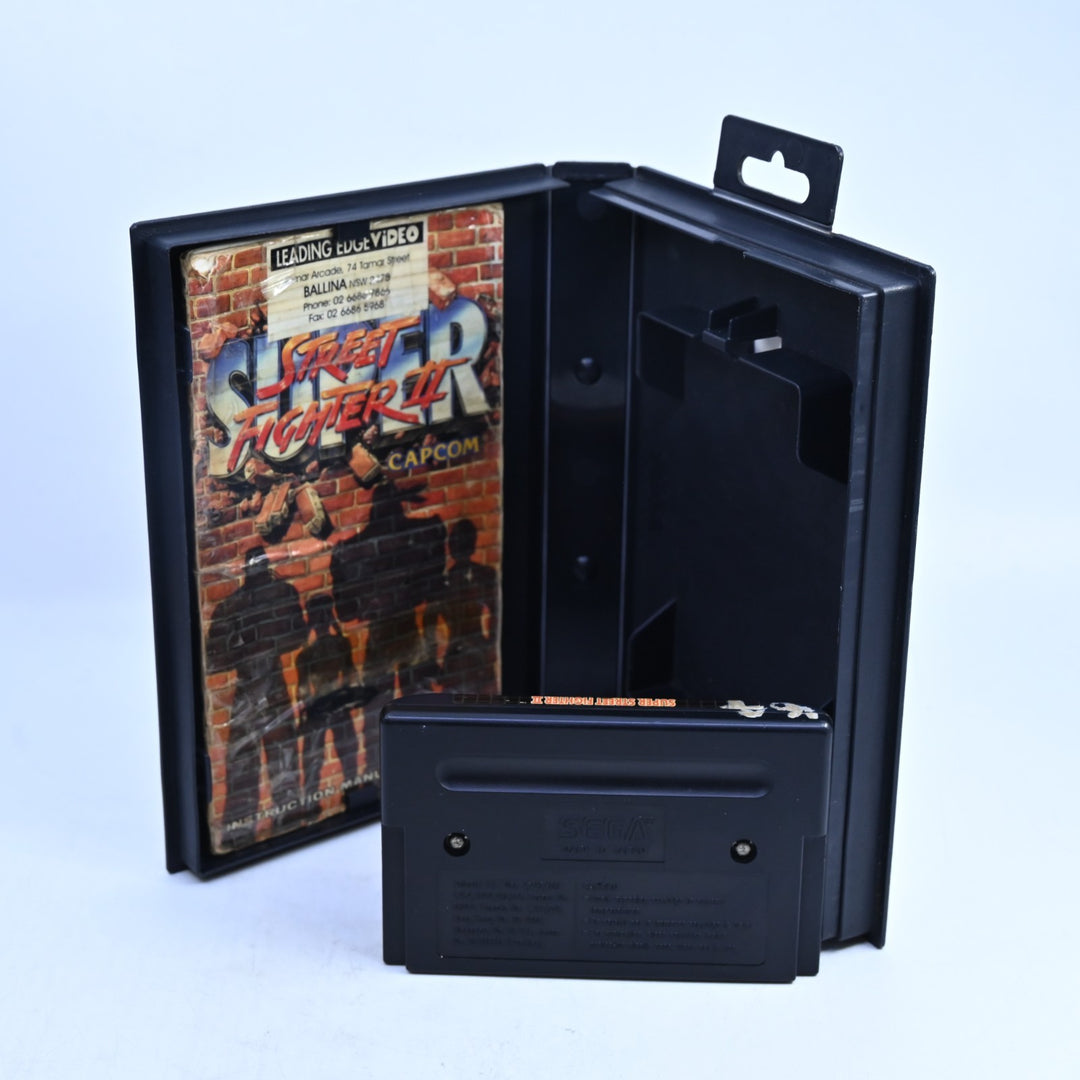 Super Street Fighter II - Sega Mega Drive Game + Manual - PAL - Ex-Rental