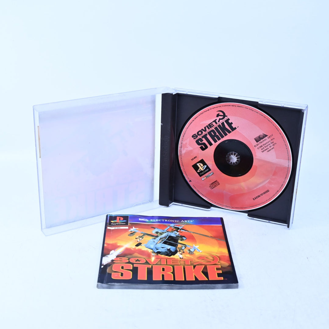 Soviet Strike - Sony Playstation 1 / PS1 Game + Manual - PAL - MINT DISC!