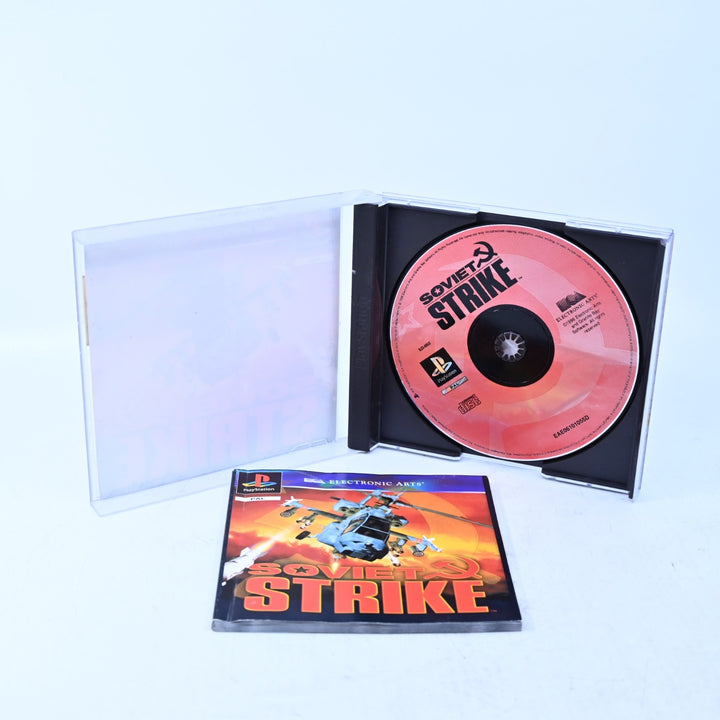 Soviet Strike - Sony Playstation 1 / PS1 Game + Manual - PAL - MINT DISC!