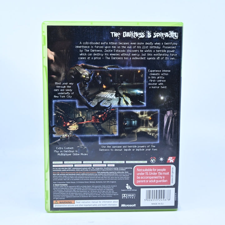 The Darkness - Xbox 360 Game + Manual - PAL - MINT DISC!