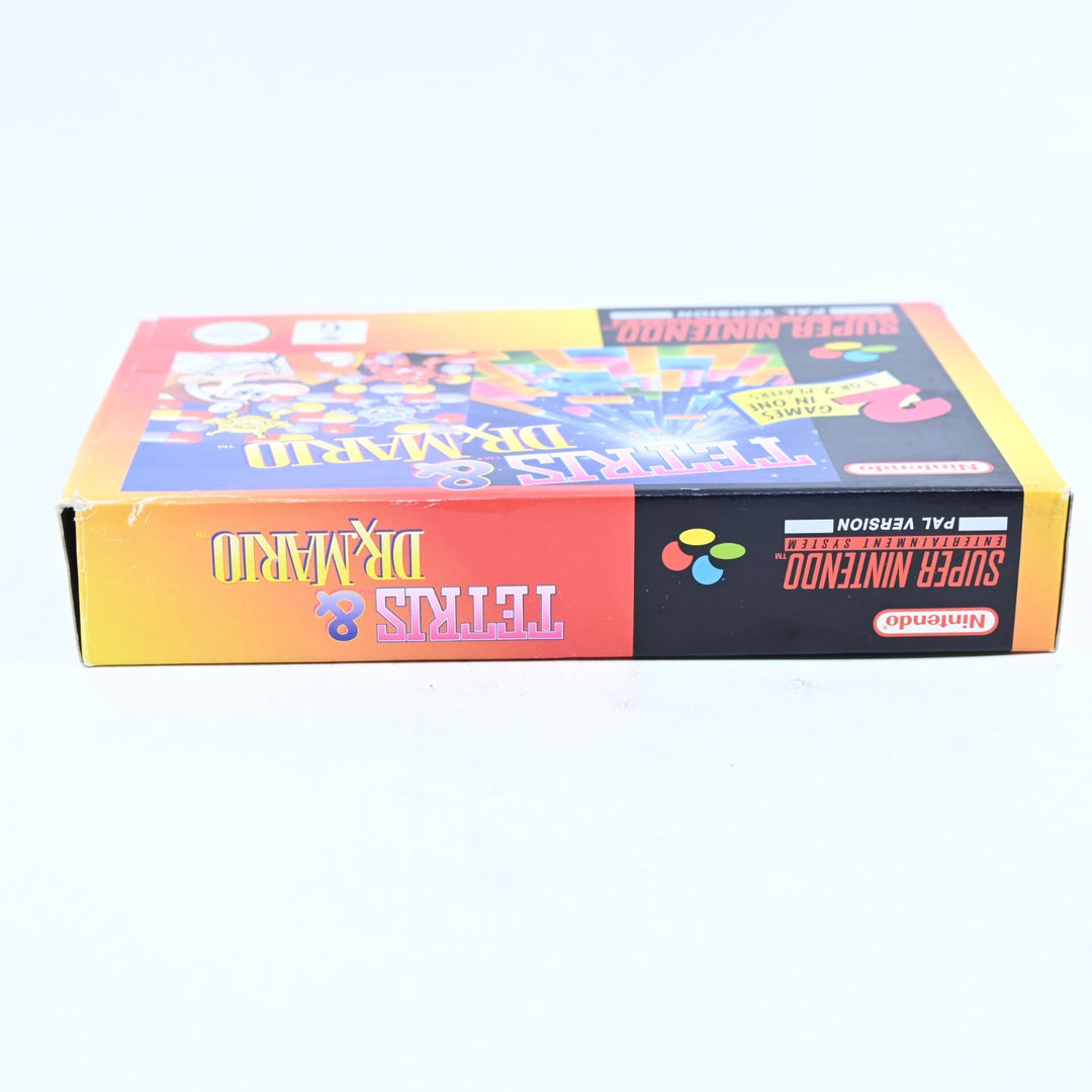 Tetris & Dr Mario - Super Nintendo / SNES Boxed Game - PAL - FREE POST!