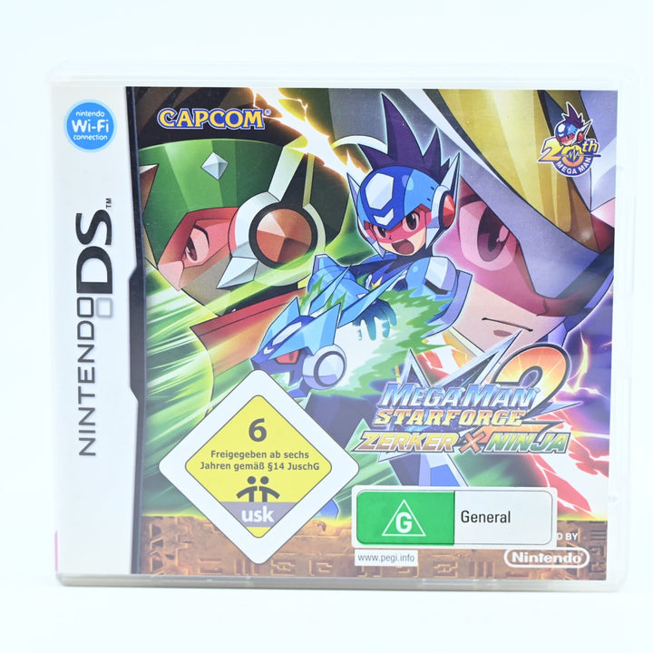 Mega Man Star Force 2 Zerker X Ninja - Nintendo DS Game - PAL + Manual