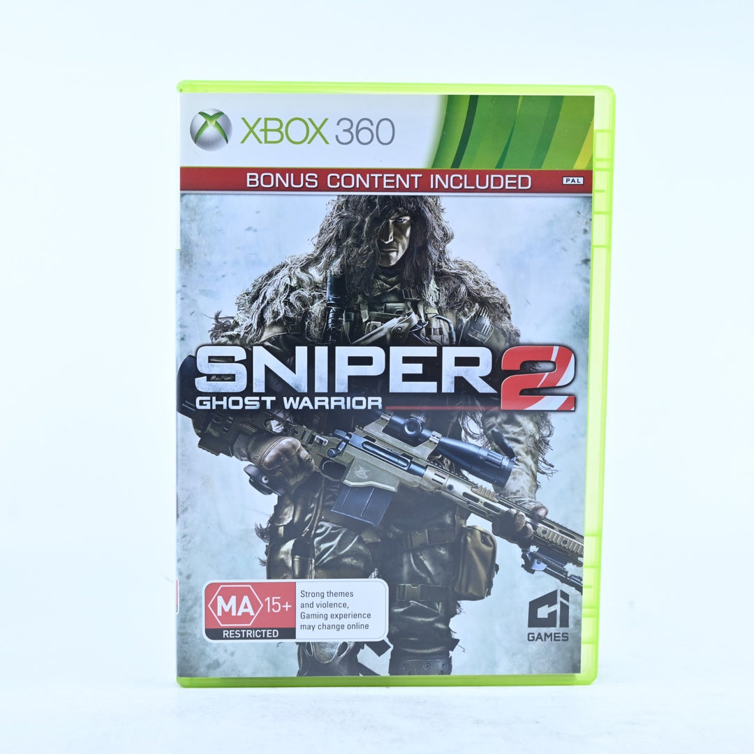 Sniper Ghost Warrior 2 - Xbox 360 Game + Manual - PAL - MINT DISC!