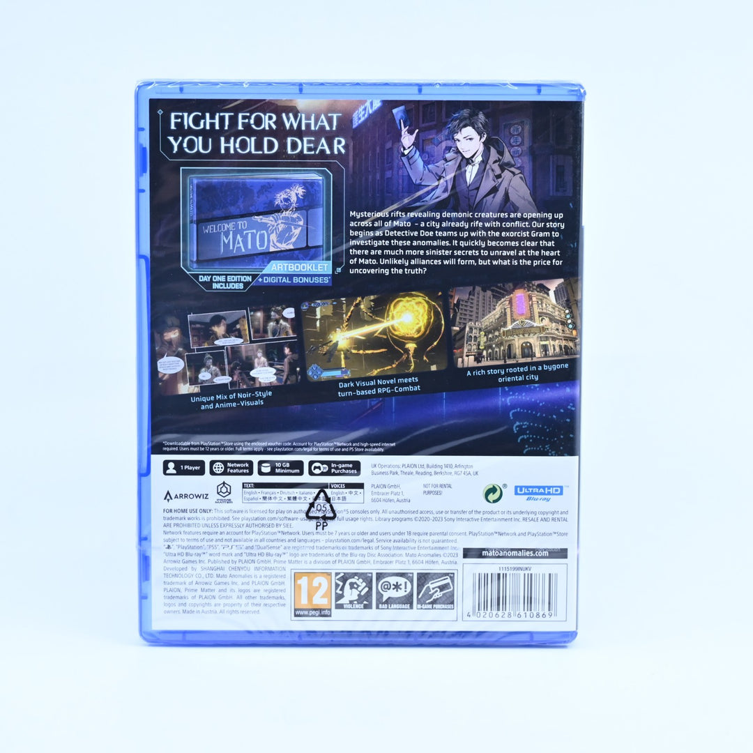 SEALED! Mato Anomalies - Day One Edition - Sony Playstation 5 / PS5 Game
