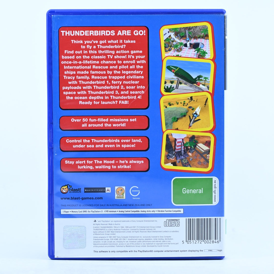 Thunderbirds - Sony Playstation 2 / PS2 Game + Manual - PAL - MINT DISC!