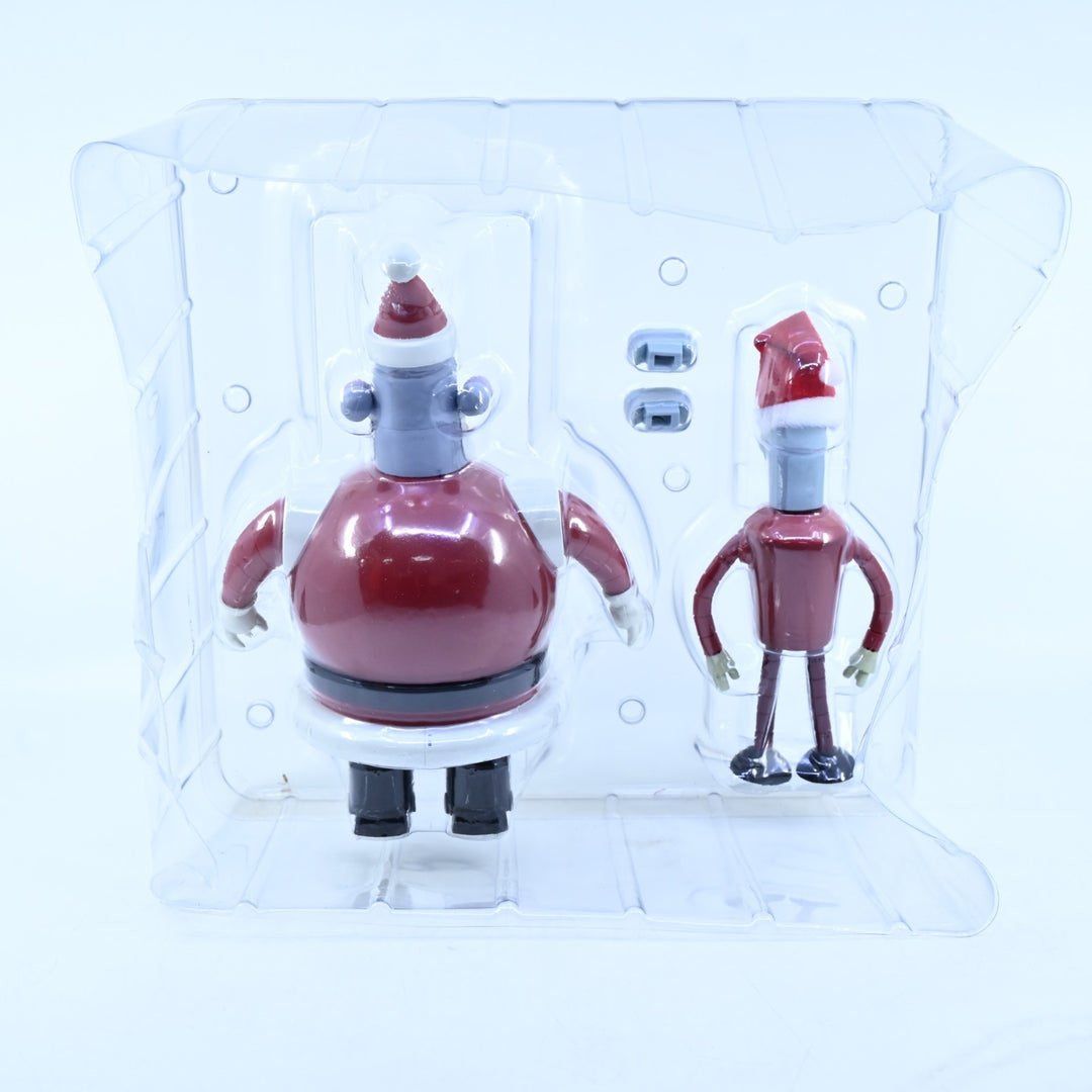 Santa Bender & Robot Santa - 2008 Convention Exclusive Futurama Toynami - Toy
