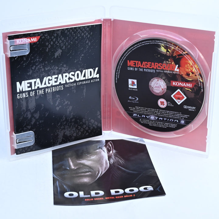 Metal Gear Solid 4: Guns of The Patriots - PS3 Game + Manual + Slipcover