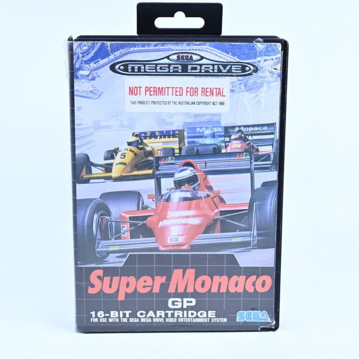 Super Monaco GP - Sega Mega Drive Game + Manual - PAL - FREE POST!