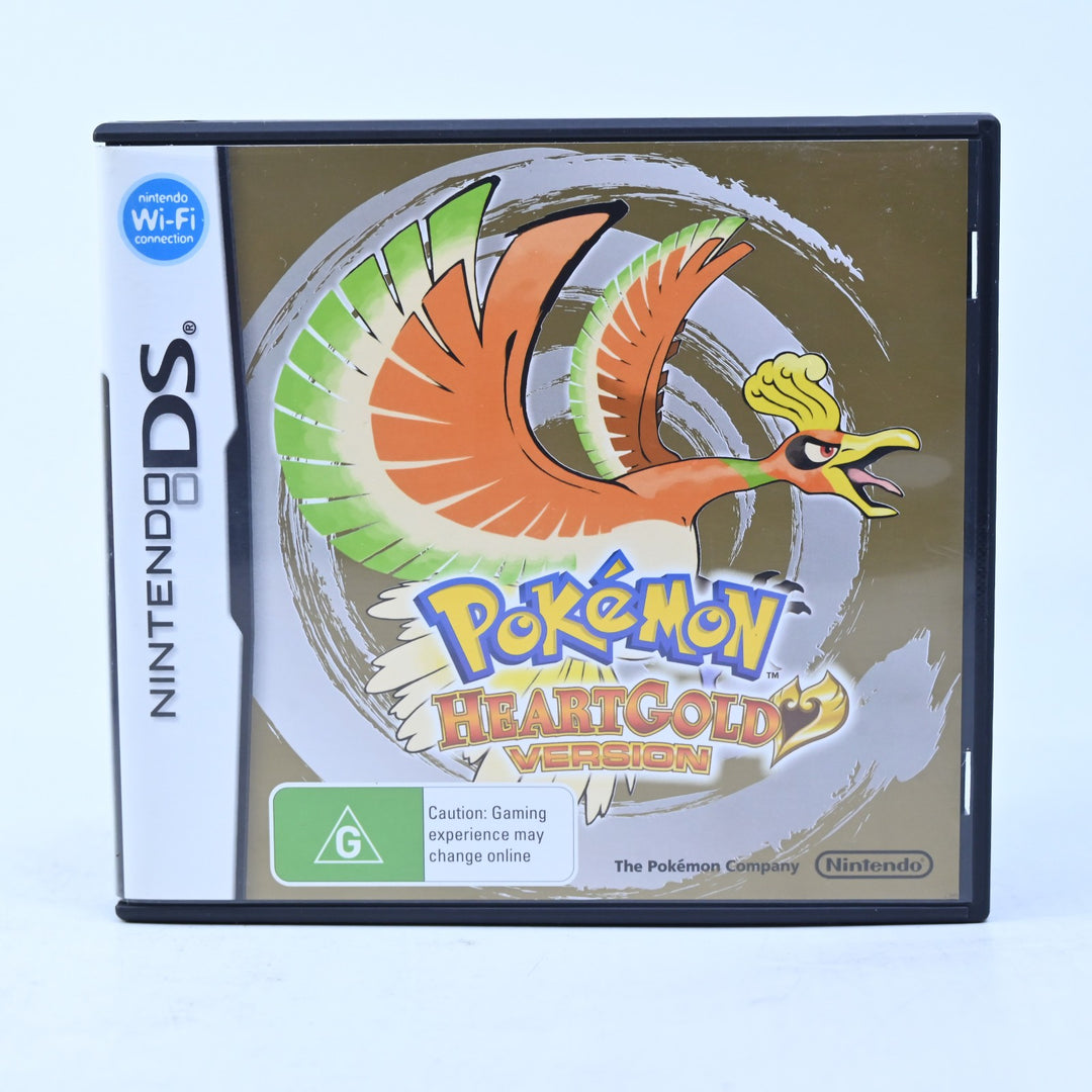 Pokemon HeartGold - Nintendo DS Game Boxed + PokeWalker + Manual Heart Gold