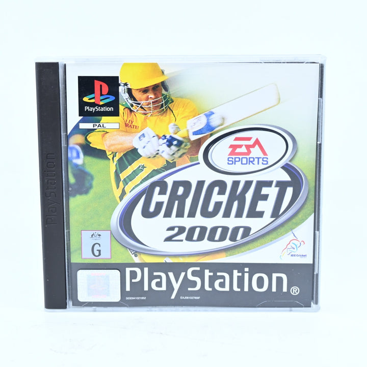 Cricket 2000 - Sony Playstation 1 / PS1 Game + Manual - PAL - MINT DISC!