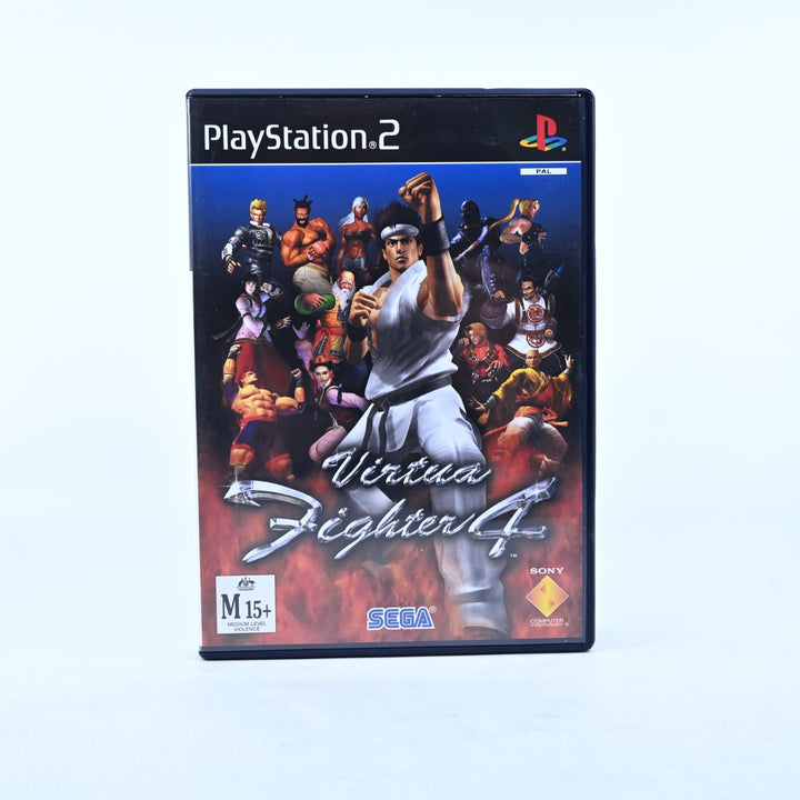Virtua Fighter 4 - Sony Playstation 2 / PS2 Game + Manual - PAL - MINT DISC!