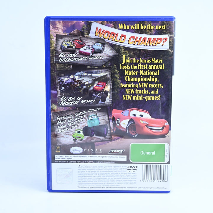 Disney-Pixar Cars Mater-National - Sony Playstation 2/ PS2 Game + Manual - PAL