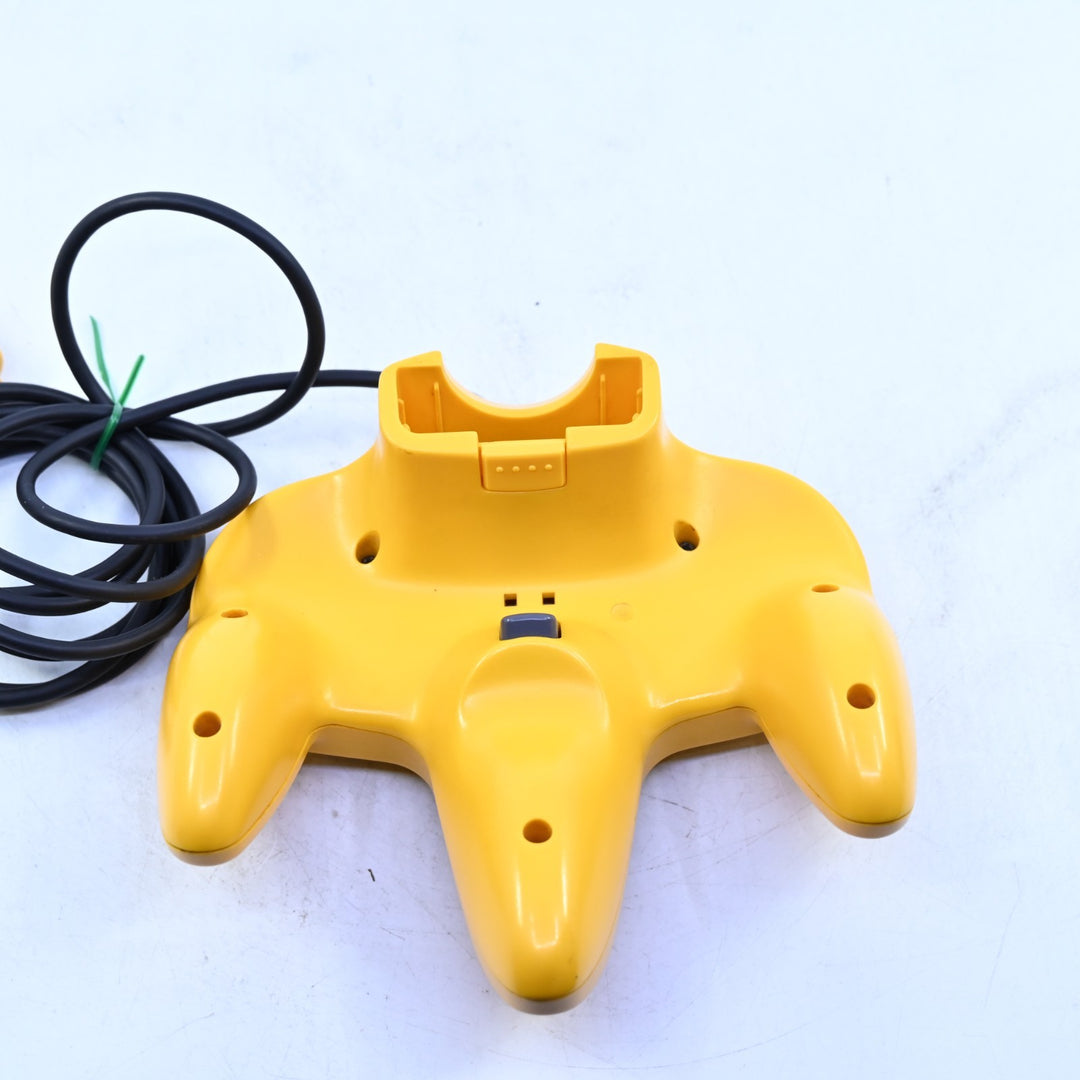 Solid Yellow N64 Controller - Stick Replaced - N64 / Nintendo 64 Accessory