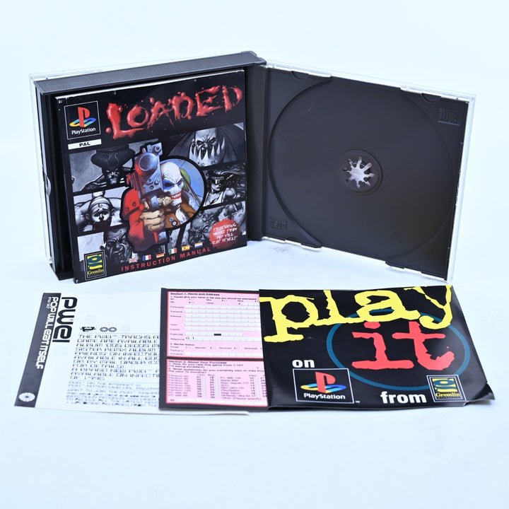 Loaded - Sony Playstation 1 / PS1 Game + Manual - PAL - MINT DISC!