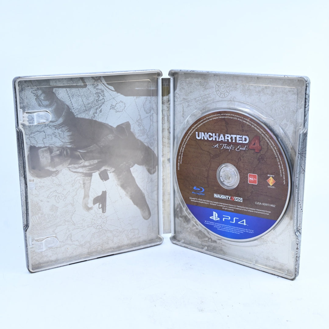 Uncharted 4 - Steelbook - Sony Playstation 4 / PS4 Game - FREE POST!
