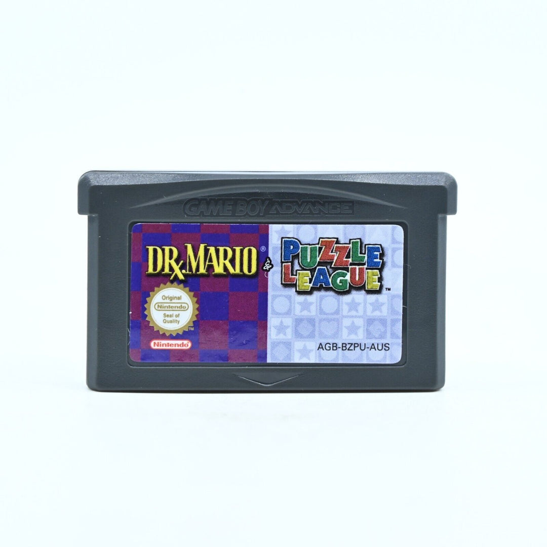 Dr Mario & Puzzle League - Nintendo Gameboy Advance / GBA Boxed Console - PAL