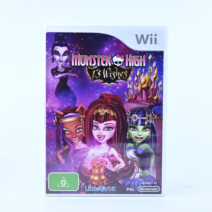 Monster High: 13 Wishes - Nintendo Wii Game + Manual - PAL - MINT DISC!