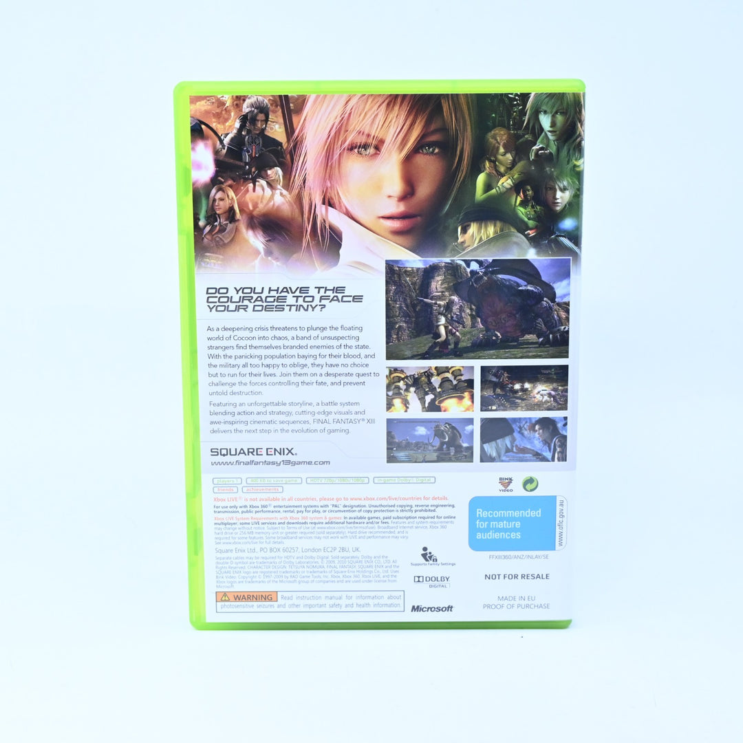 Final Fantasy XIII Limited Collector's Edition - Xbox 360 Game + Manual - PAL