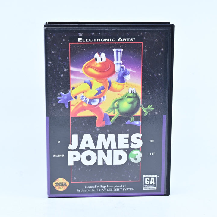 James Pond 3 - Sega Genesis / Mega Drive Game - Region Free - FREE POST!