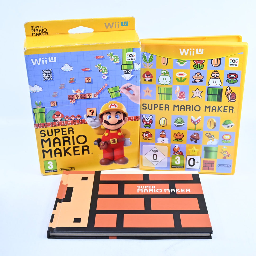 Super Mario Maker - Nintendo Wii U Game + Artbook - PAL - FREE POST!