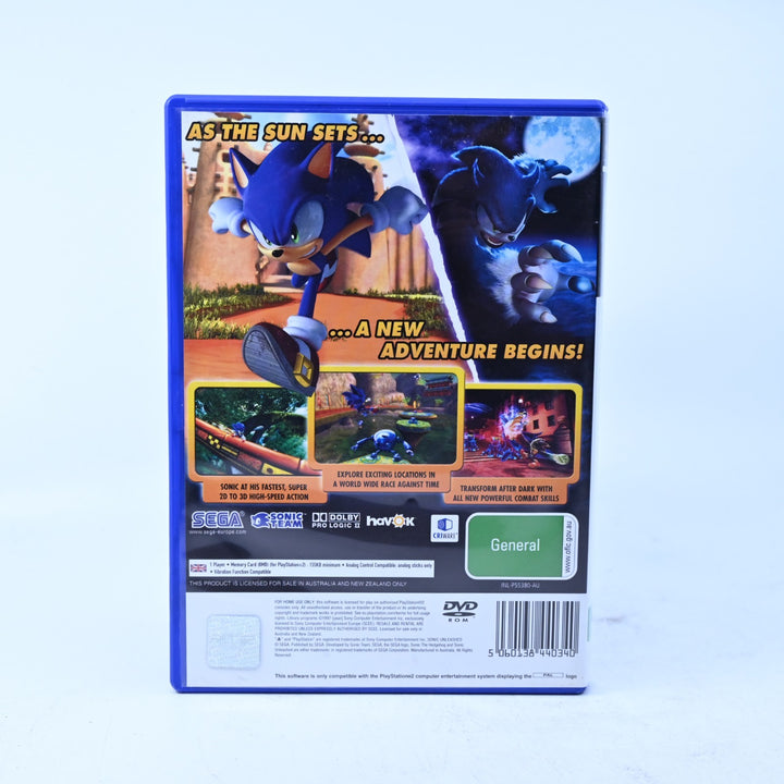 Sonic Unleashed - Sony Playstation 2 / PS2 Game + Manual - PAL - MINT DISC!