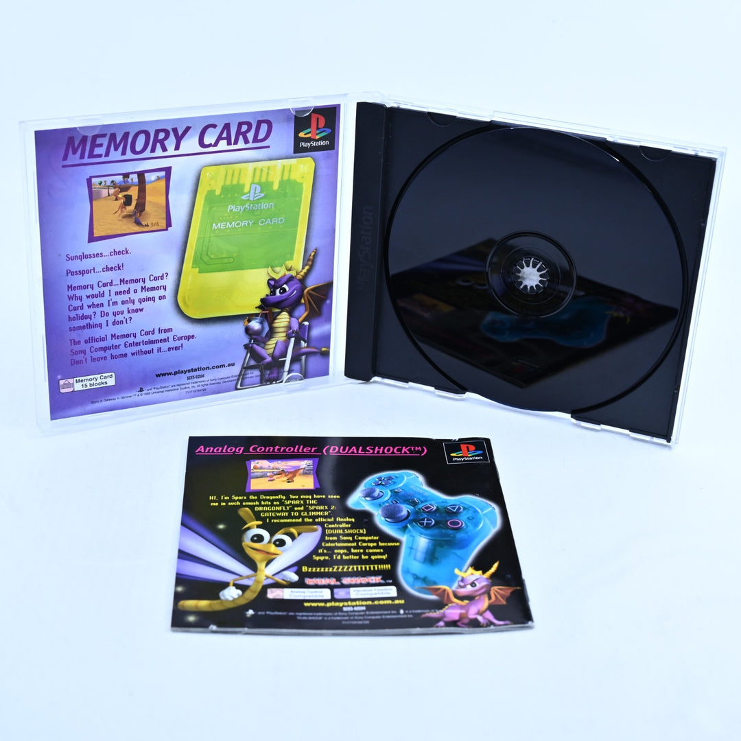 Spyro 2: Gateway to Glimmer - Sony Playstation 1 / PS1 Game + Manual - PAL