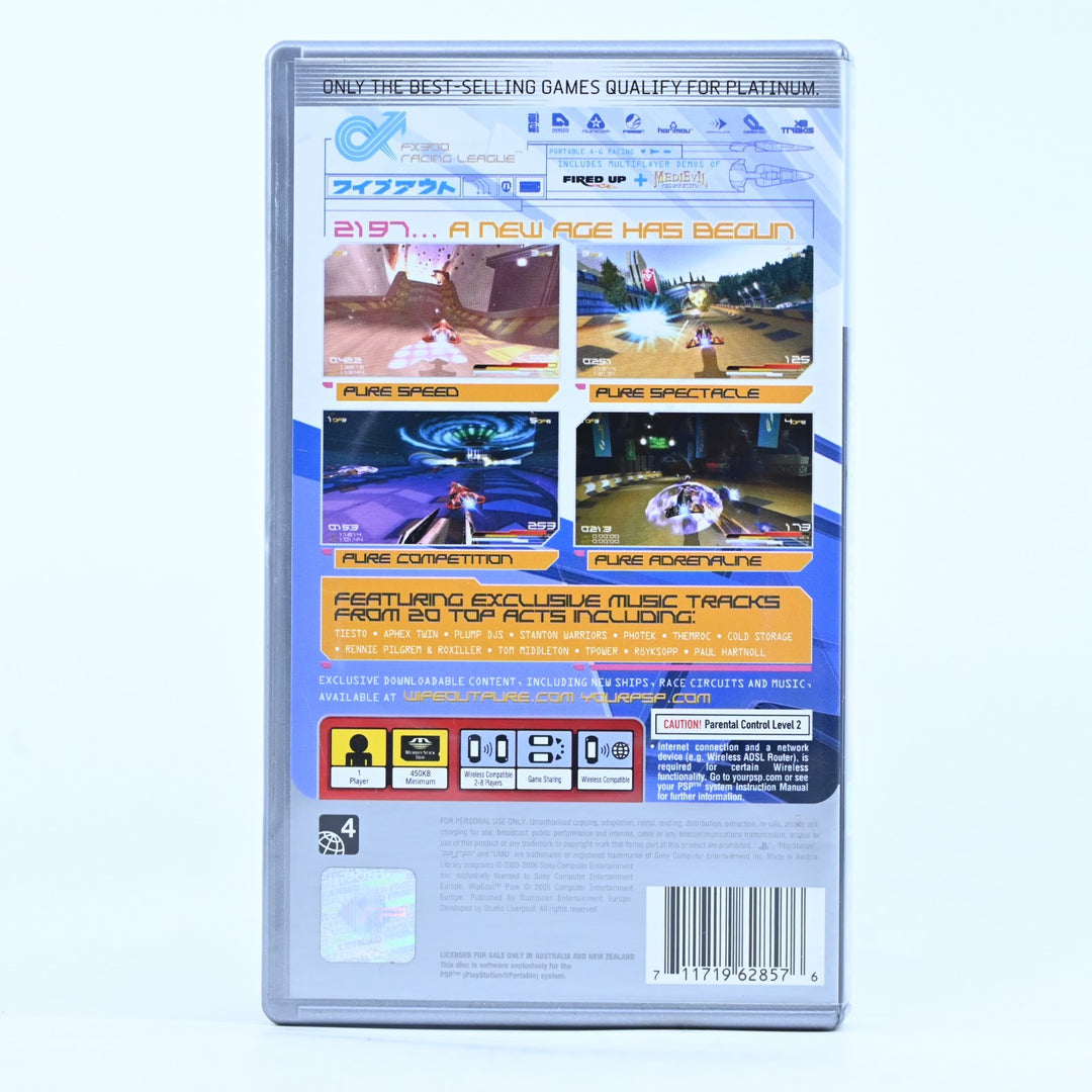 Wipeout Pure - Sony PSP Game + Manual - FREE POST!