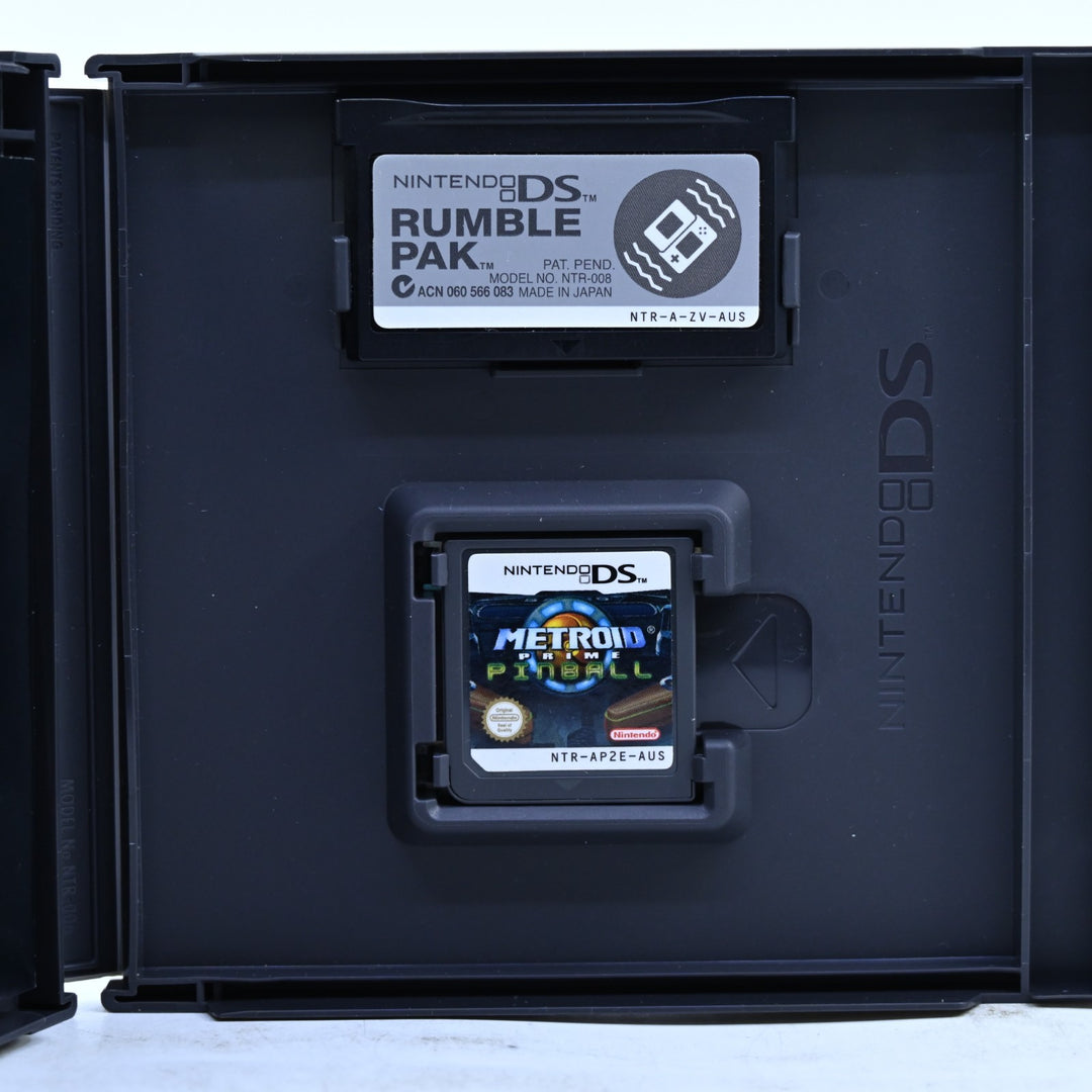 Metroid Prime Pinball - Nintendo DS Game + Rumble Pak - PAL + Manual