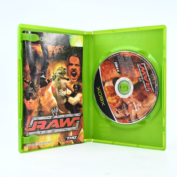 WWF Raw - Original Xbox Game + Manual - PAL - MINT DISC!