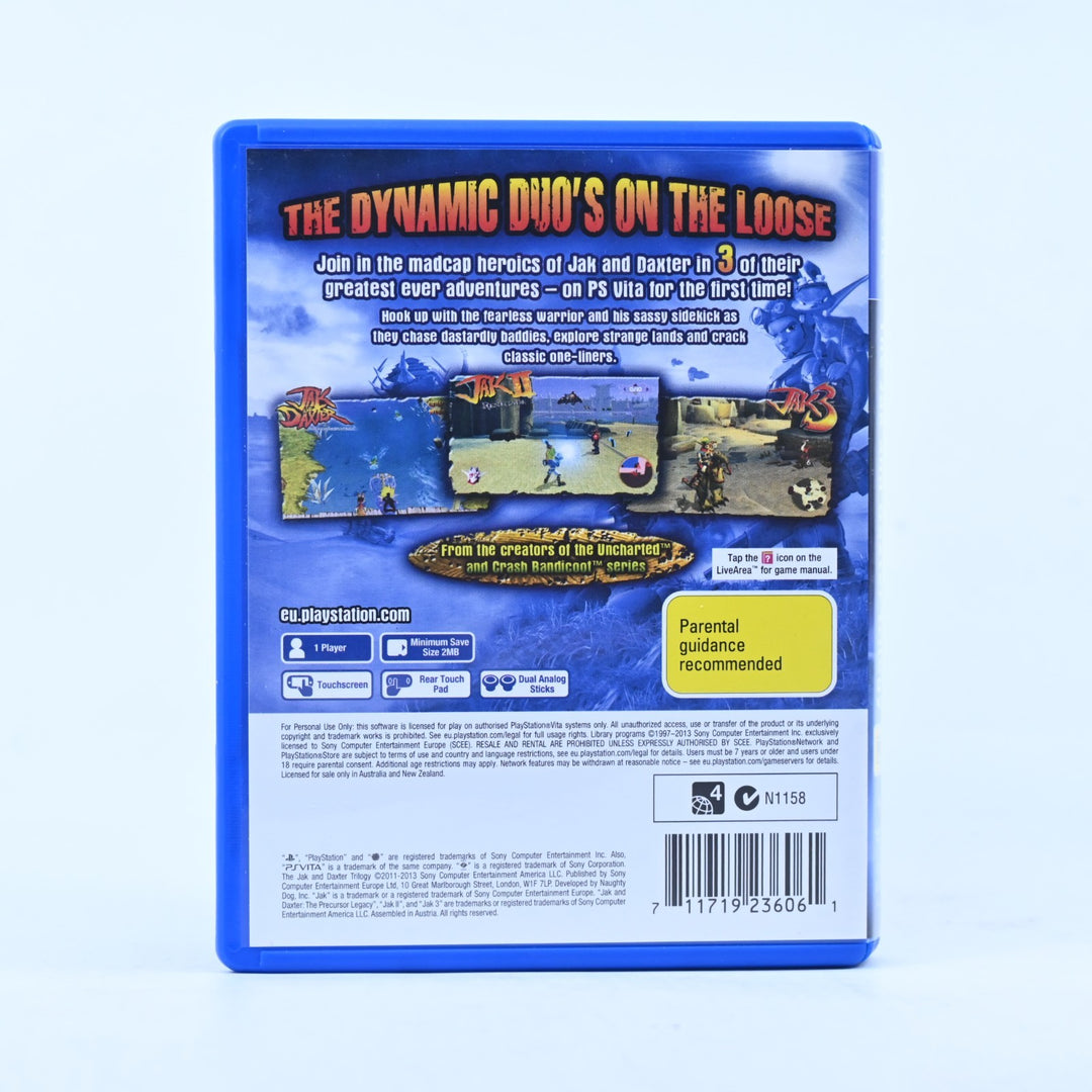 The Jak and Daxter Trilogy - Sony PS Vita Game - FREE POST!